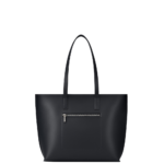 Elvixa Classic Everyday Tote Bag with Front Pocket Black