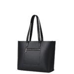 Elvixa Classic Everyday Tote Bag with Front Pocket Black - Image 2