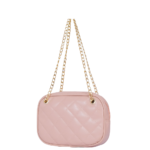 Elvixa Baby Pink Quilted Crossbody Bag - Image 3