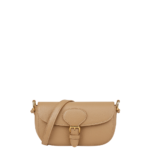 Elvixa Tan Buckle Detail Compact Shoulder Bag - Image 3