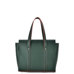 Elvixa Green Contrast Trim Top Handle Handbag - Image 3